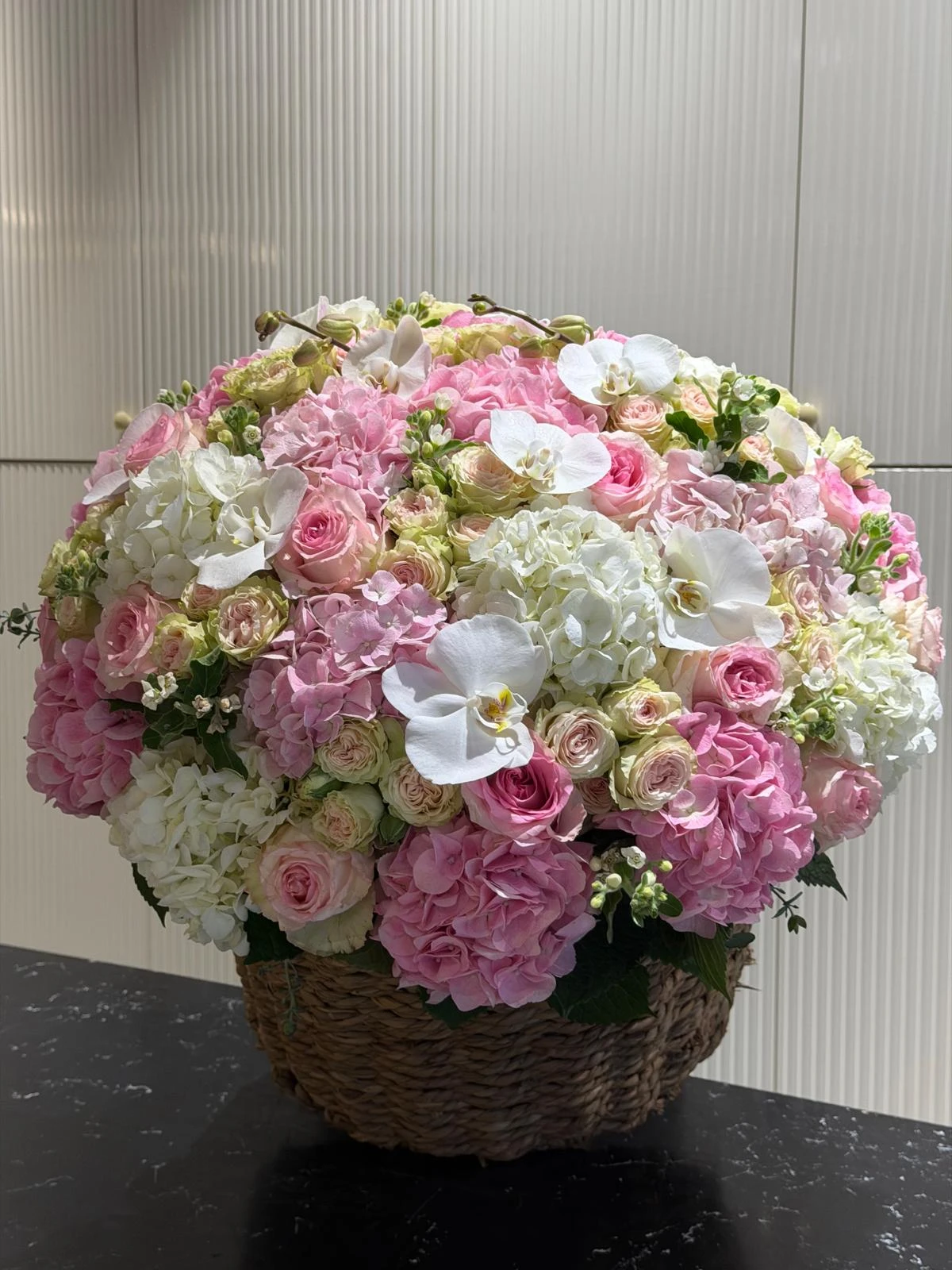 Blush Garden Basket